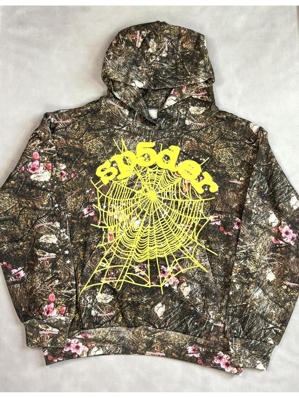 Sp5der OG Web Real Tree Hoodie New With Tags L